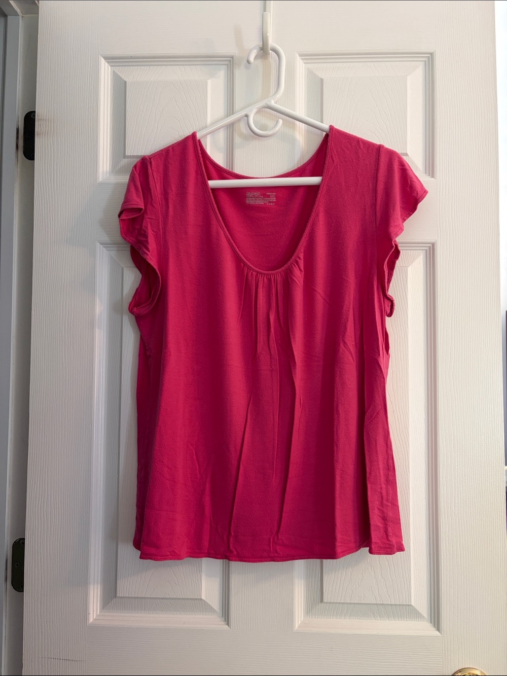 Bright Pink Women’s Scoop Neck Lounge Tee